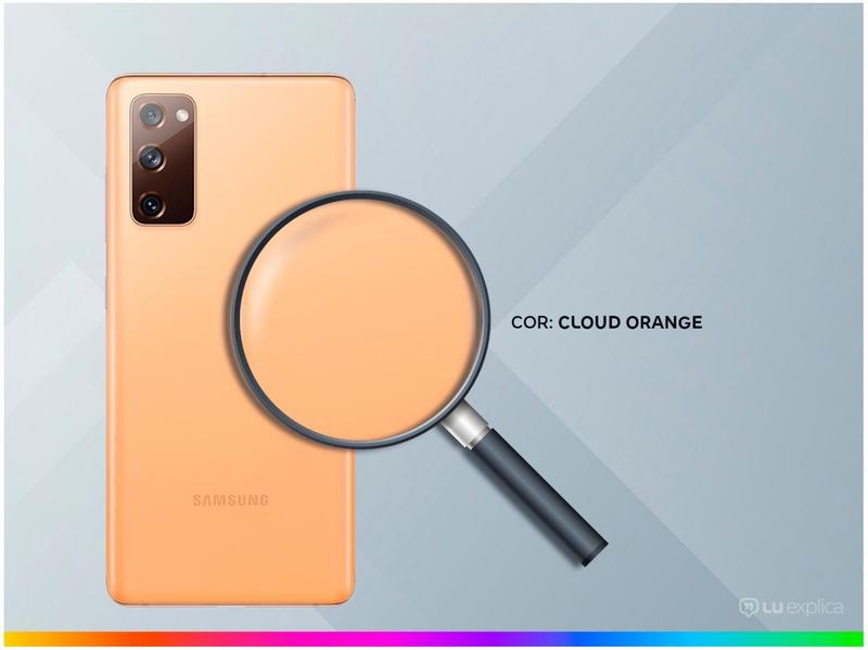 Smartphone Samsung Galaxy S20 FE 256GB Cloud - Orange 8GB RAM Tela